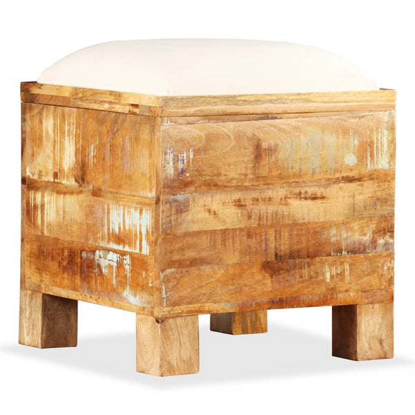 vidaXL Storage Bench Reclaimed Solid Wood 40x40x45 cm