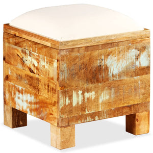 vidaXL Storage Bench Reclaimed Solid Wood 40x40x45 cm