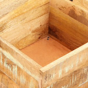 vidaXL Storage Bench Reclaimed Solid Wood 40x40x45 cm