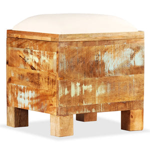 vidaXL Storage Bench Reclaimed Solid Wood 40x40x45 cm