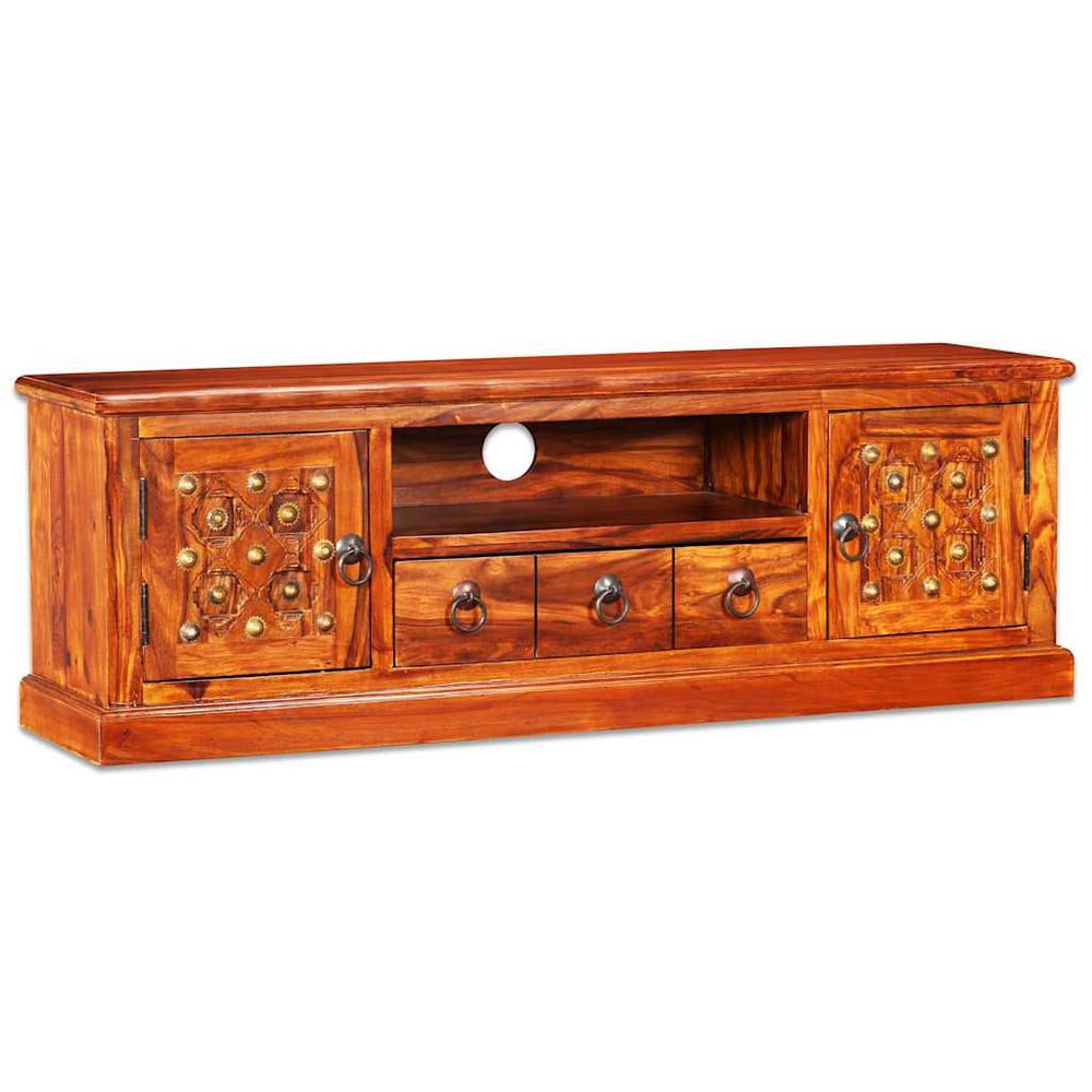 vidaXL TV Cabinet Solid Acacia Wood 120x30x40 cm