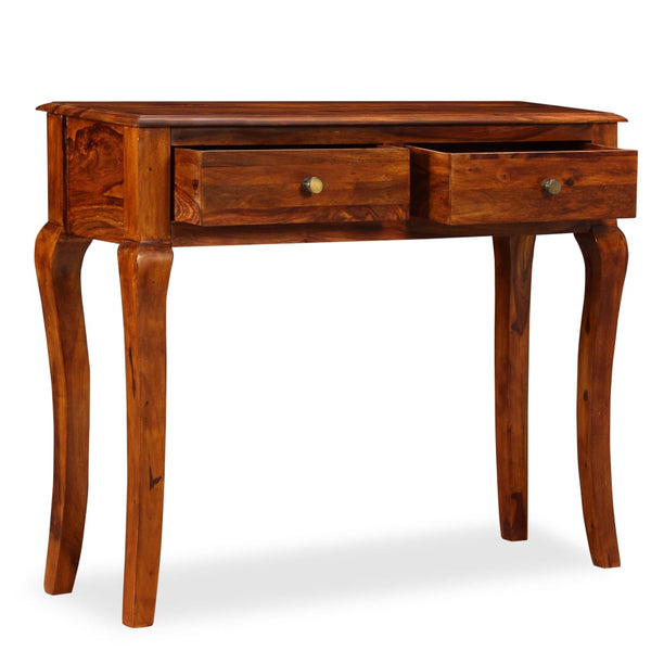 vidaXL Console Table Solid Acacia Wood 90x32x76 cm