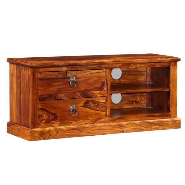 vidaXL TV Cabinet Solid Acacia Wood 90x30x40 cm