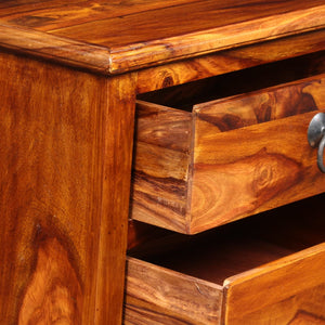 vidaXL TV Cabinet Solid Acacia Wood 90x30x40 cm
