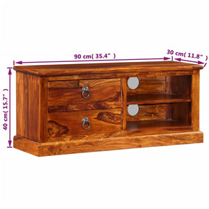 vidaXL TV Cabinet Solid Acacia Wood 90x30x40 cm