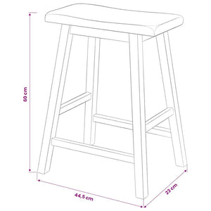 vidaXL Bar Set 3 Pieces MDF Black