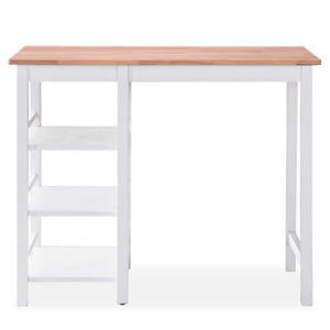vidaXL Bar Set 3 Pieces MDF White