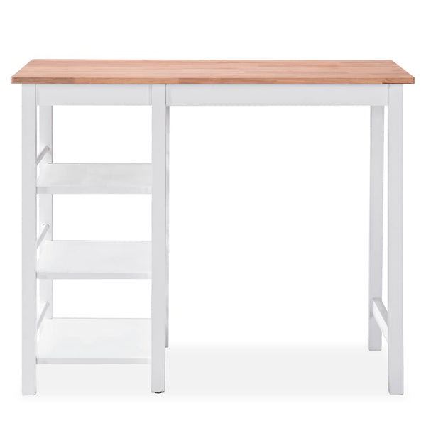 vidaXL Bar Set 3 Pieces MDF White