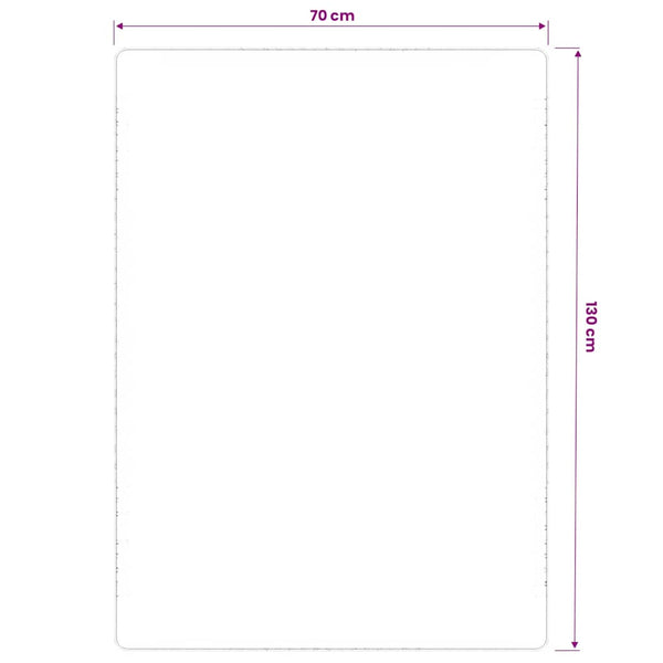 vidaXL Jute Rug with Latex Backing 70x130 cm Natural