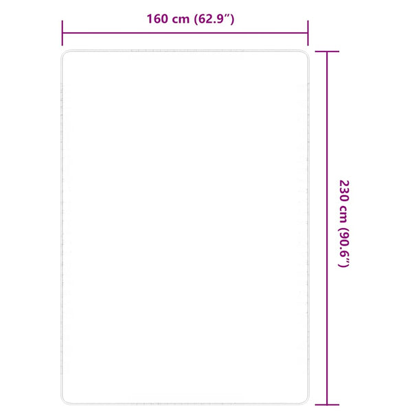 vidaXL Jute Rug with Latex Backing 160x230 cm Natural