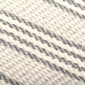 vidaXL Cotton Throw Striped 125x150 cm Grey and White