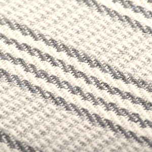 vidaXL Cotton Throw Striped 160x210 cm Grey and White