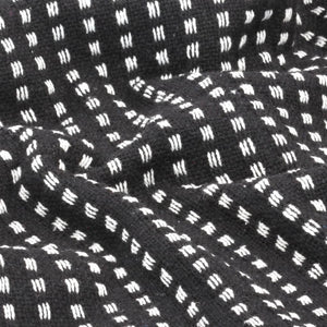 vidaXL Cotton Throw Plaid 160x210 cm Black