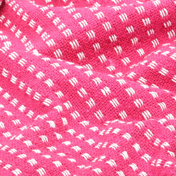 vidaXL Plaid Cotton Checkered 220x250 cm Pink