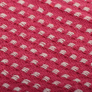 vidaXL Plaid Cotton Checkered 220x250 cm Pink