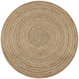 vidaXL Jute Braided Rug 90 cm Round