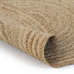 vidaXL Jute Braided Rug 90 cm Round