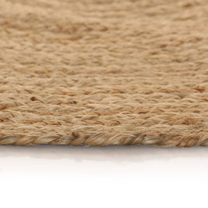vidaXL Jute Braided Rug 90 cm Round