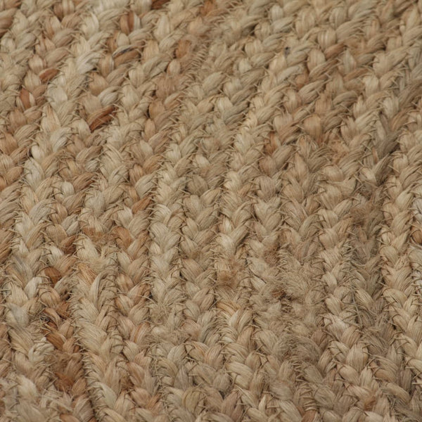 vidaXL Jute Braided Rug 90 cm Round