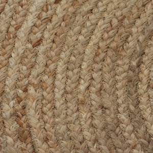 vidaXL Jute Braided Rug 120 cm Round