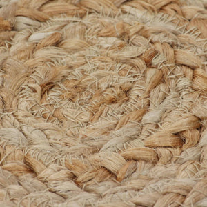 vidaXL Braided Jute Rug 120 cm Round