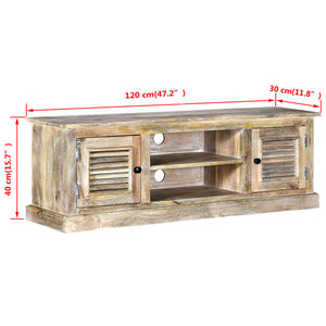 vidaXL TV Cabinet Solid Mango Wood