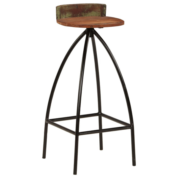 vidaXL Bar Stools 2 pcs. Solid Reclaimed Wood