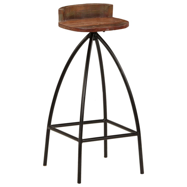 vidaXL Bar Stools 2 pcs. Solid Reclaimed Wood