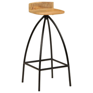 vidaXL Bar Stools 2 pcs. Solid Mango Wood