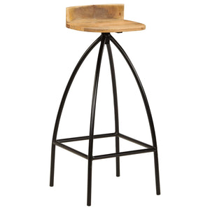 vidaXL Bar Stools 2 pcs. Solid Mango Wood