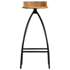 vidaXL Bar Stools 2 pcs. Solid Mango Wood