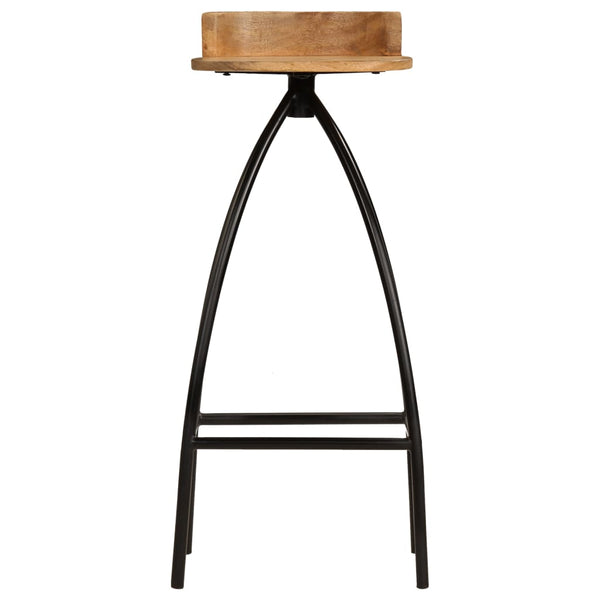 vidaXL Bar Stools 2 pcs. Solid Mango Wood