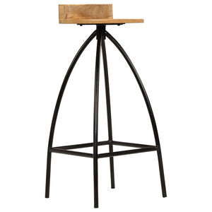 vidaXL Bar Stools 2 pcs. Solid Mango Wood