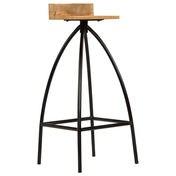 vidaXL Bar Stools 2 pcs. Solid Mango Wood