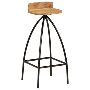 vidaXL Bar Stools 2 pcs. Solid Mango Wood