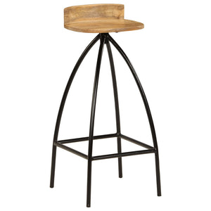 vidaXL Bar Stools 2 pcs. Solid Mango Wood