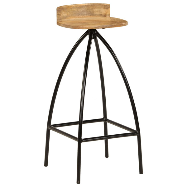 vidaXL Bar Stools 2 pcs. Solid Mango Wood