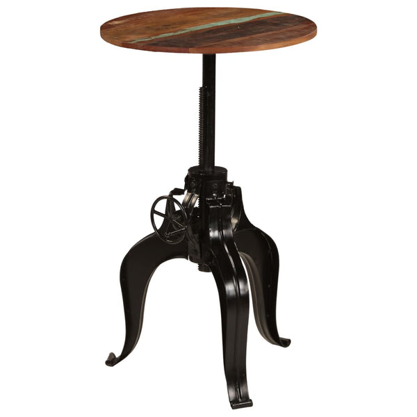 vidaXL Reclaimed Solid Wood Bar Table 60x(76-110) cm