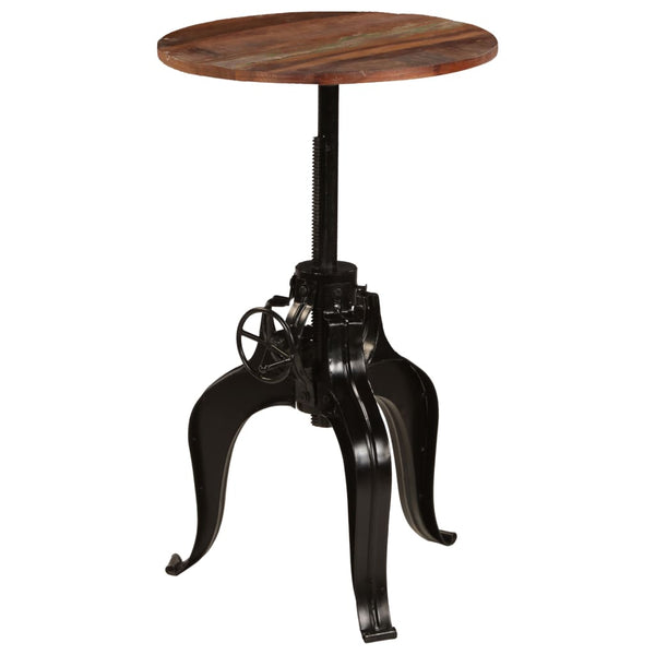 vidaXL Reclaimed Solid Wood Bar Table 60x(76-110) cm