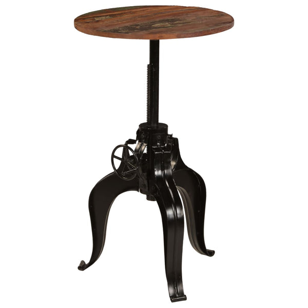 vidaXL Reclaimed Solid Wood Bar Table 60x(76-110) cm