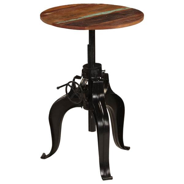 vidaXL Reclaimed Solid Wood Bar Table 60x(76-110) cm