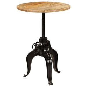 vidaXL Solid Mango Wood Bar Table 75x(76-110) cm
