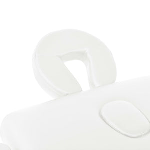 vidaXL Massage Table 2-Zone Foldable 10 cm Seat White