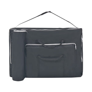 vidaXL Massage Table 2-Zone Foldable 10 cm Seat Black