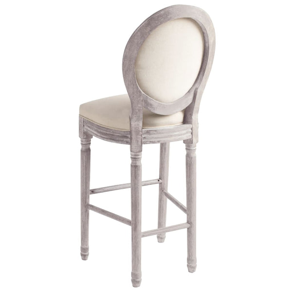 vidaXL Bar Stools 2 pcs White Linen