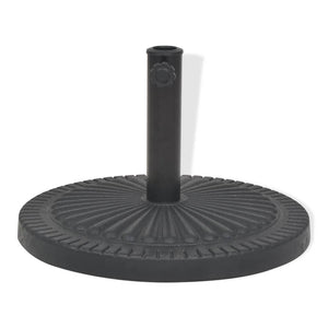 vidaXL Parasol Base Resin Round Black 14 kg