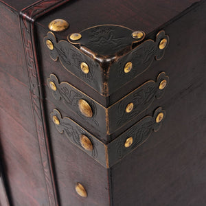 vidaXL Vintage Wooden Treasure Chest 66 x 38 x 40 cm
