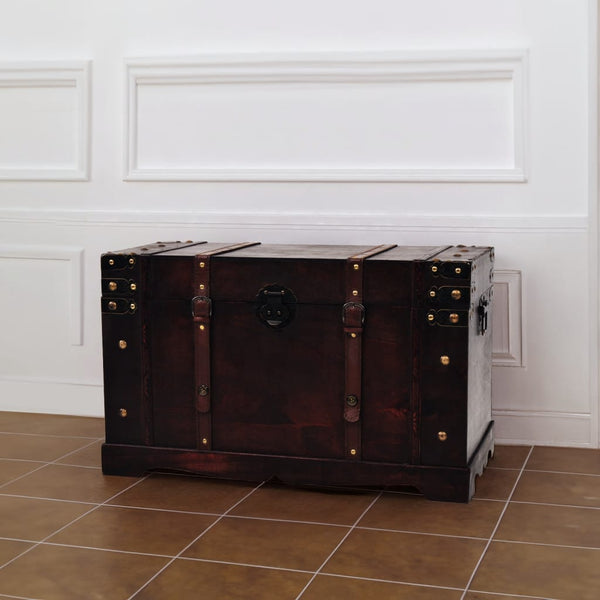 vidaXL Vintage Wooden Treasure Chest 66 x 38 x 40 cm