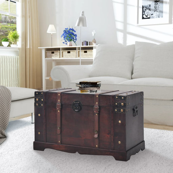 vidaXL Vintage Wooden Treasure Chest 66 x 38 x 40 cm
