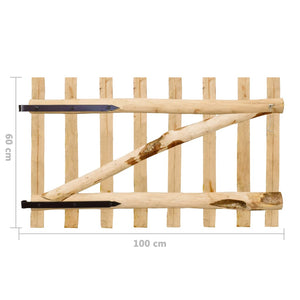 vidaXL Hazelwood Garden Gate Single 100x60 cm